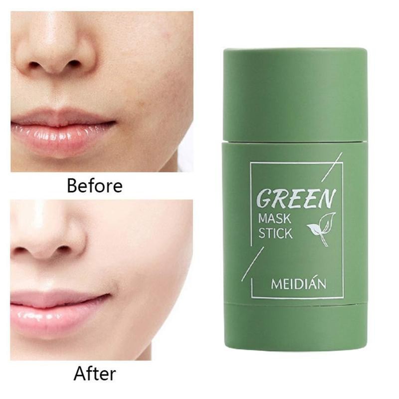 Mặt Nạ Trà Xanh Dạng Thỏi Dưỡng Ẩm Kiềm Dầu Làm Sạch Mụn Đầu Đen Và Thu Nhỏ Lỗ Chân Lông