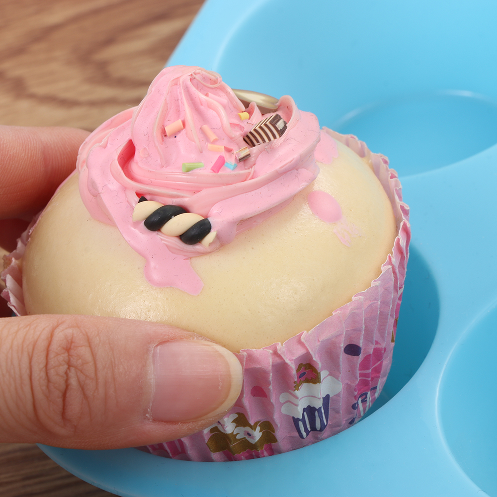 Khuôn Silicone Làm Bánh Cupcake 12 / 24 Ngăn Chống Dính Nhiều Màu