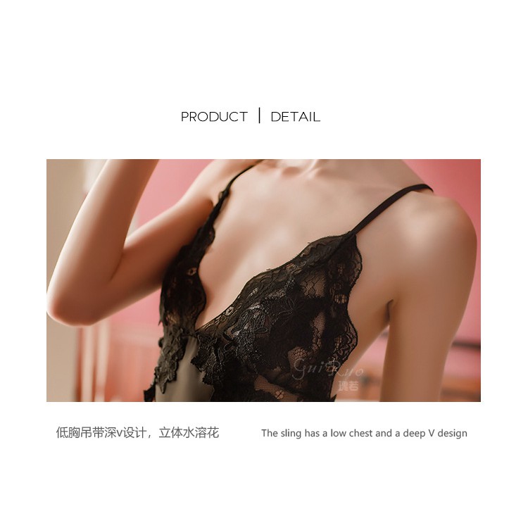 váy ngủ lụa phối ren | BigBuy360 - bigbuy360.vn