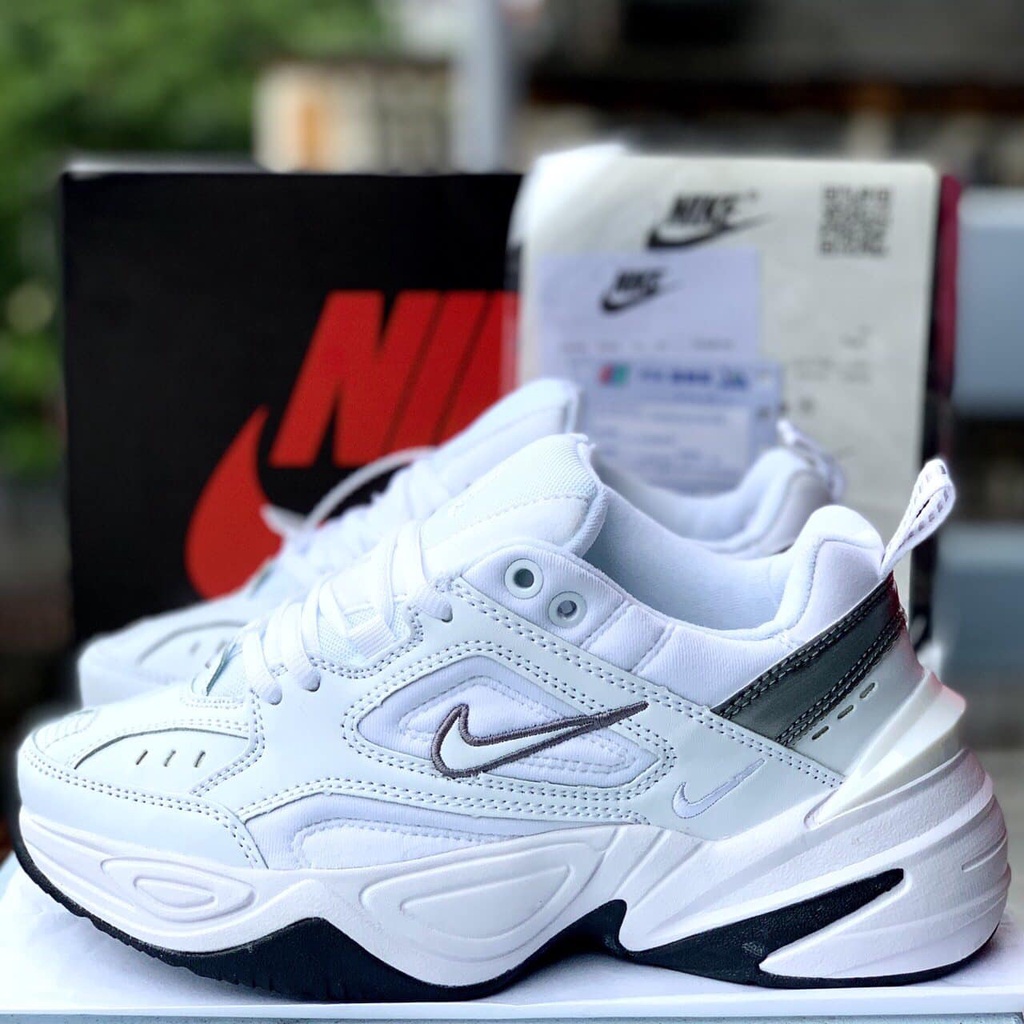 Giày thể thao sneaker m2k gót đen bản cao cấp nam nữ ảnh thật tự chụp +freeship