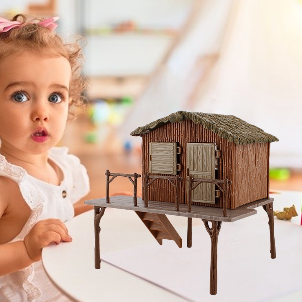 Mô Hình Ngôi Nhà Nông Trại Bằng Nhựa Diy Dành Cho Trẻ Em