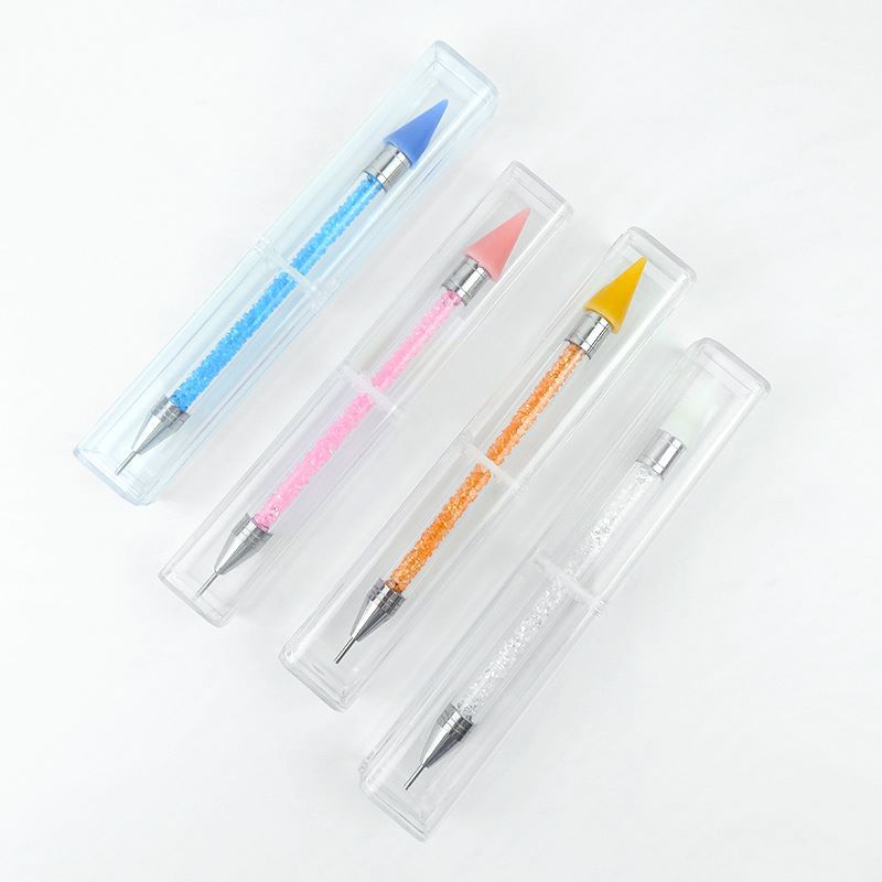 Bút chấm đá 2 đầu, cán đá chuyên dùng làm nail (giá/1 cây, màu ngẫu nhiên)