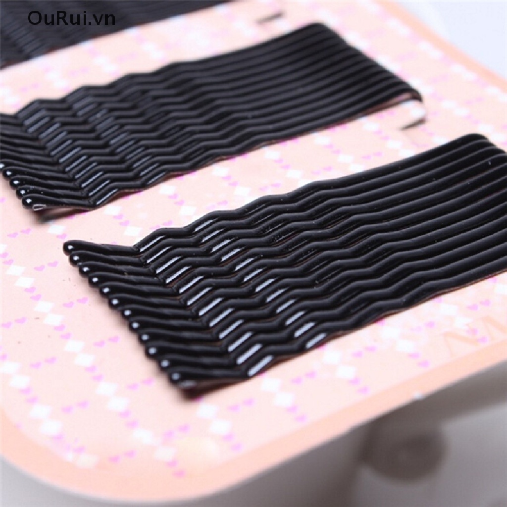 Set 40 Kẹp Tóc Màu Đen Đơn Giản DIY Cho Nữ