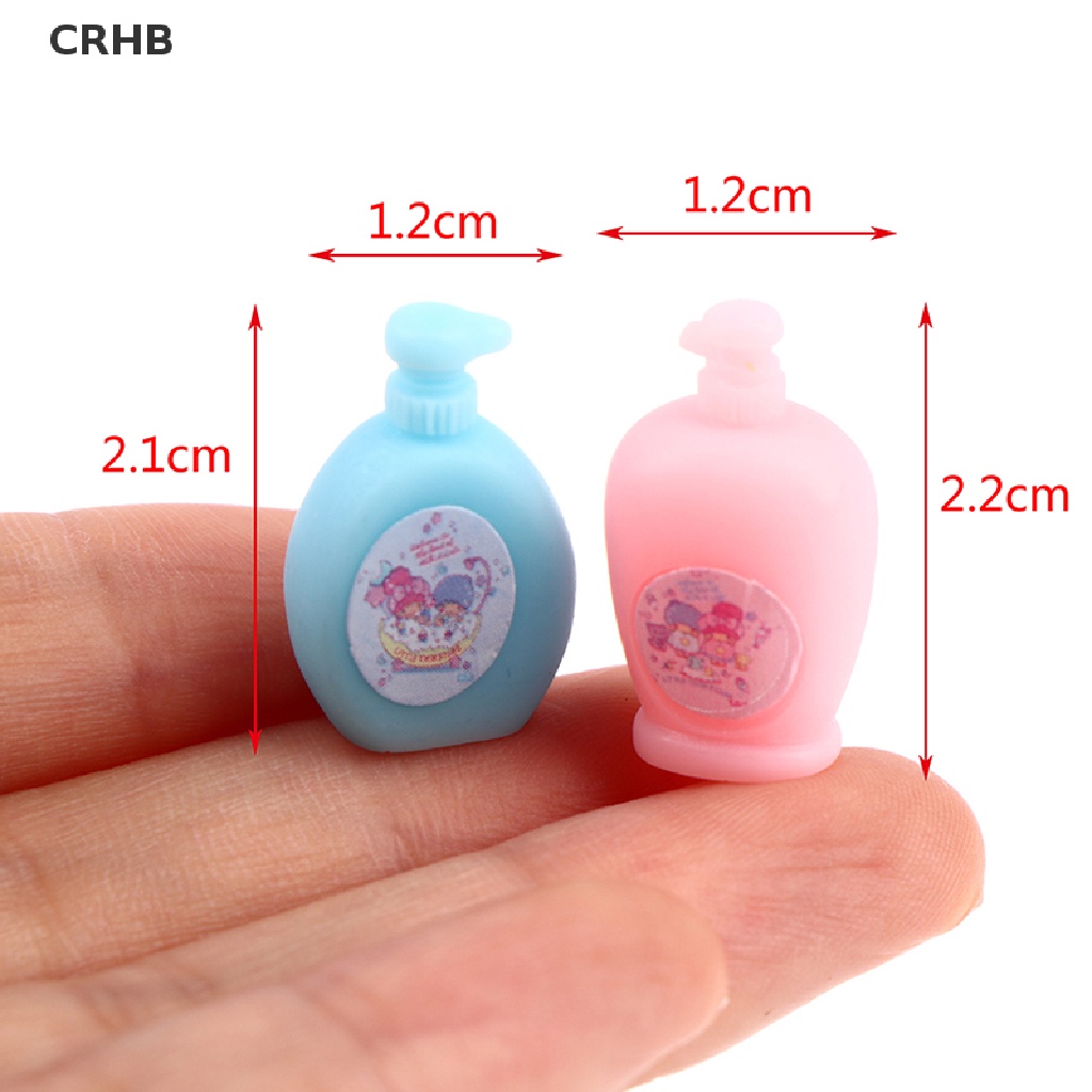 Crhb 1 Bộ Dầu Gội Và Sữa Tắm Bằng Nhựa Resin Thu Nhỏ Phụ Kiện Thủ Công Cho Búp Bê Mới