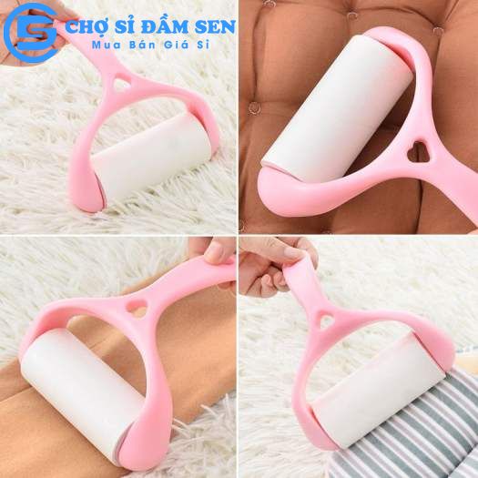 Cây lăn bụi quần áo, chăn màn, lông chó mèo , sử dụng lõi giấy dạng con lăn bụi G363