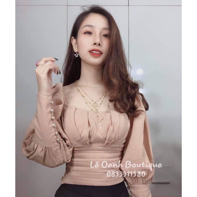 Áo Tiểu Thư Tay Phồng Có Mút Ngực A197
