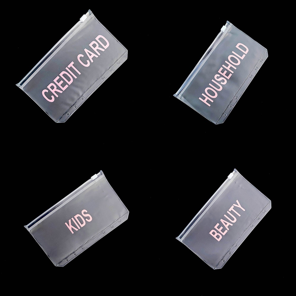 Túi Đựng Hồ Sơ A6/A5 Bằng PVC Trong Suốt Có Khóa Kéo