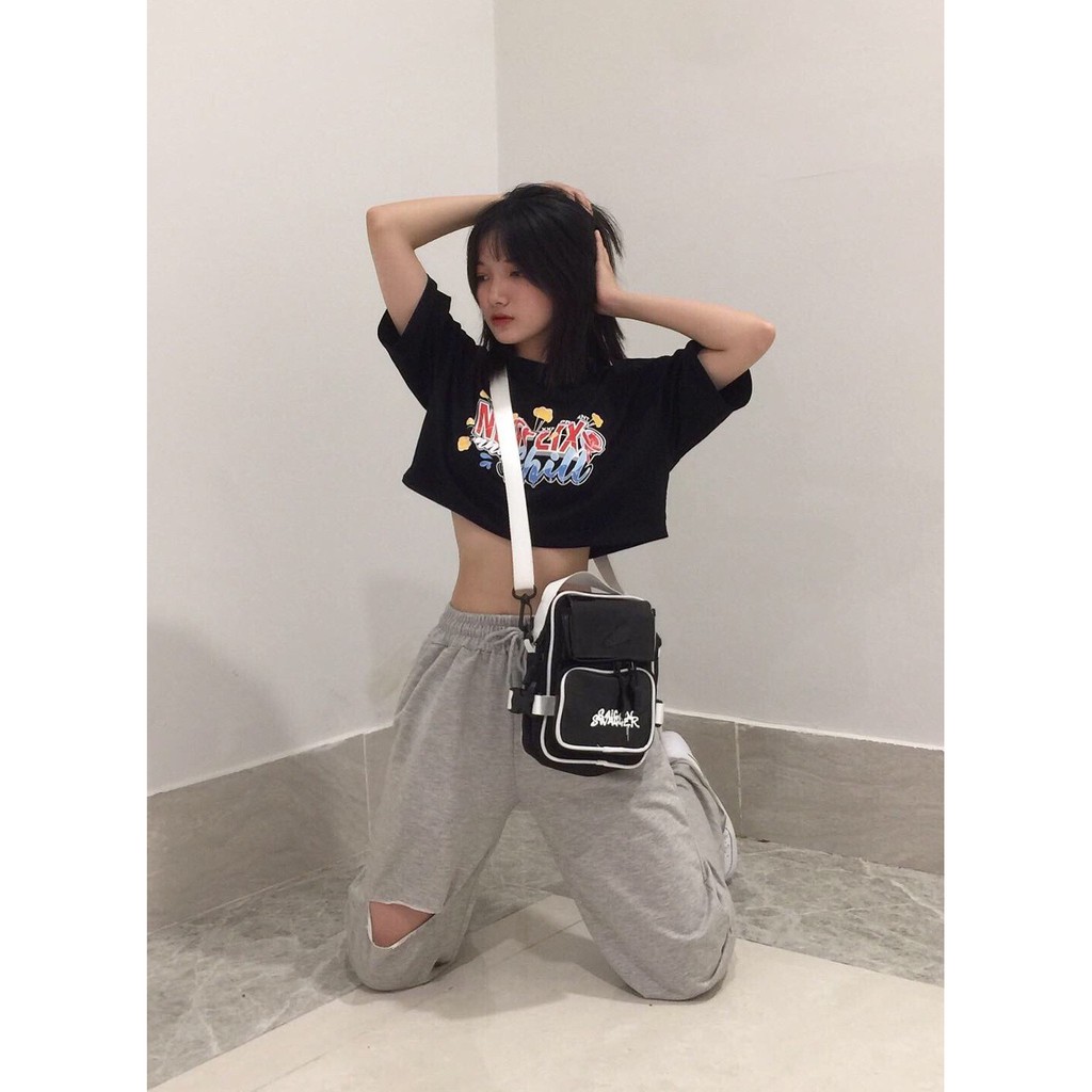 Túi Đeo Chéo Nam, Nữ Nhựa Đen SAIGON SWAGGER® SGS Flexible Plastic Bag