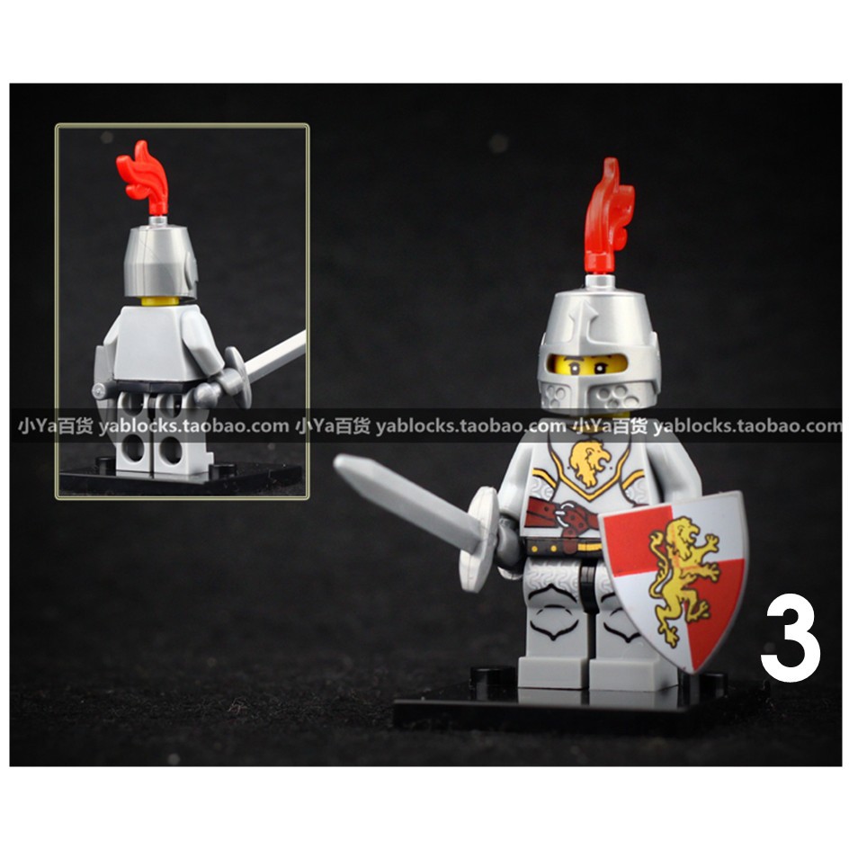 Đồ chơi lắp ráp xếp hình lego minifigures nhân vật lính trung cổ hiệp sĩ rồng xanh knights green dragon Xinh X0148 xh519