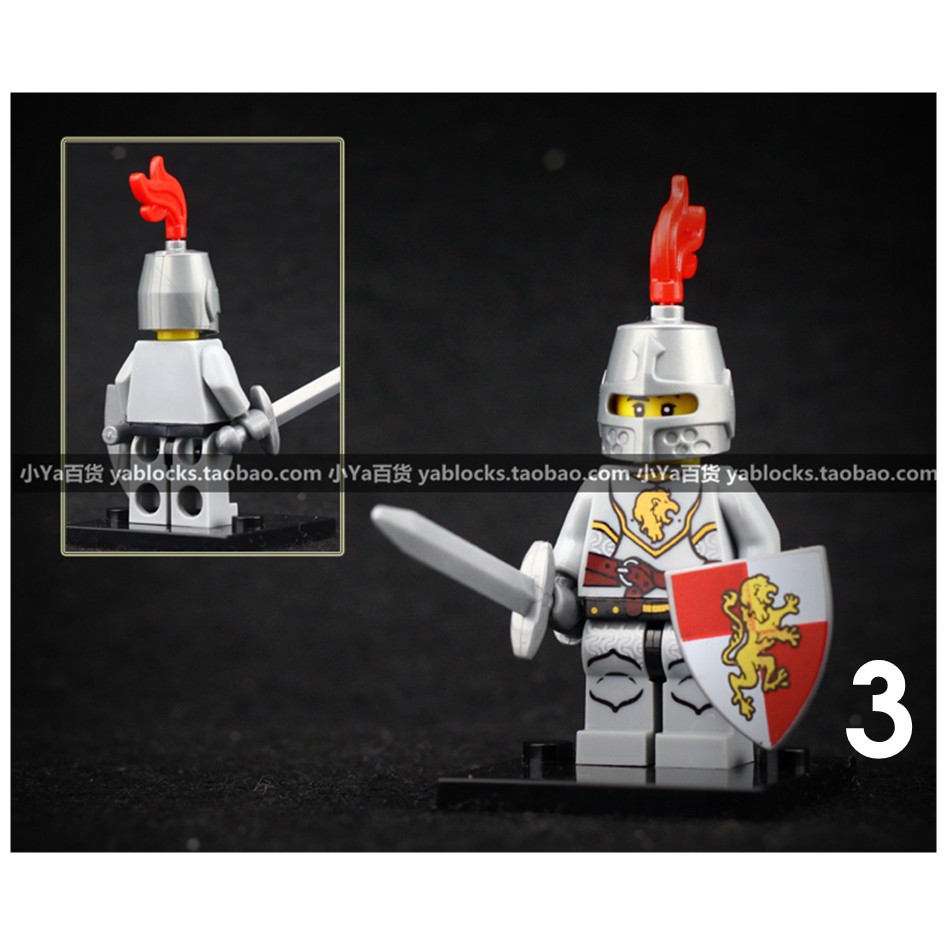 Đồ chơi lắp ráp xếp hình lego minifigures nhân vật lính trung cổ hiệp sĩ rồng xanh knights green dragon Xinh X0148 xh519