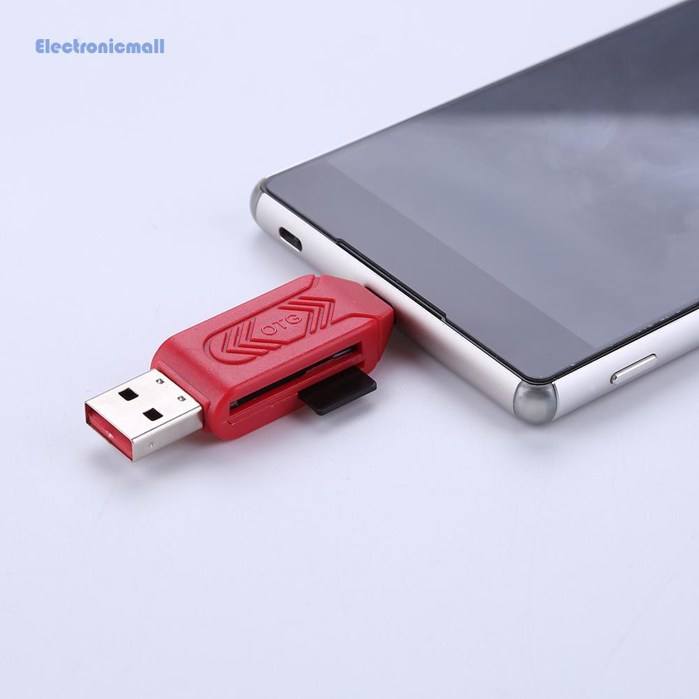 Đầu Đọc Thẻ Nhớ Đa Năng 2 Trong 1 Usb 2.0 Otg Tf / Sd