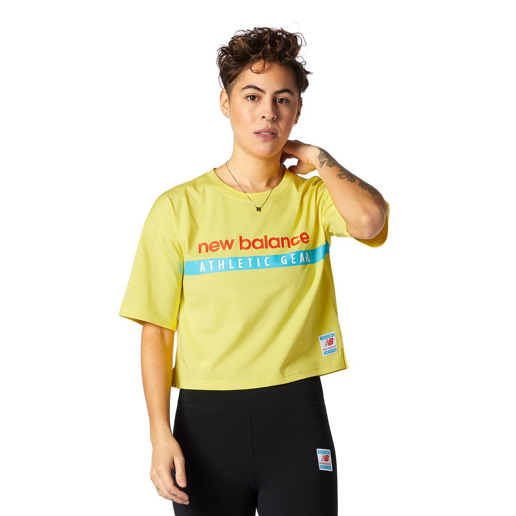 Áo thun crop top nữ NEW BALANCE AWT11508FTL (form châu á)