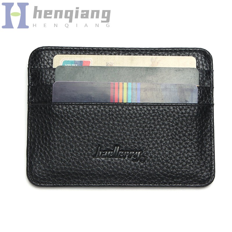 Fashion Women Slim Minimalist Wallet PU Leather Credit Card Holder Short Purse