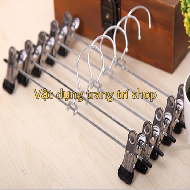 Móc Kẹp Kim Loại Treo Quần Áo ( Bộ 50 Móc)