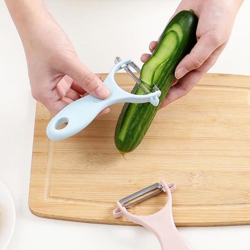 Dụng Cụ Gọt Vỏ Táo/Củ Quả Bằng Thép Không Gỉ Đa Năng Có Móc Treo Tiện Lợi Dành Cho Nhà Bếp