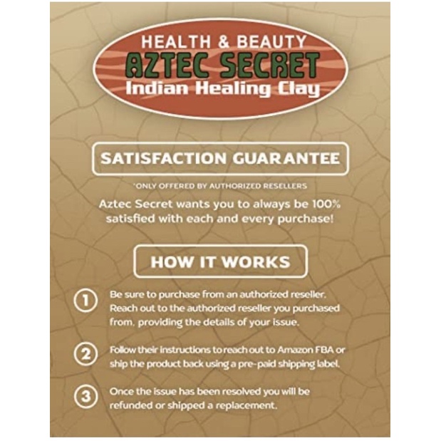 Bột đất sét Bentonite núi lửa đắp nạ giảm mụn 100% tự nhiên Ấn Độ Aztec Secret 454g USA