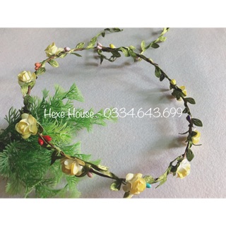 Vòng hoa đội đầu chụp kỷ yếu hoa nhỏ