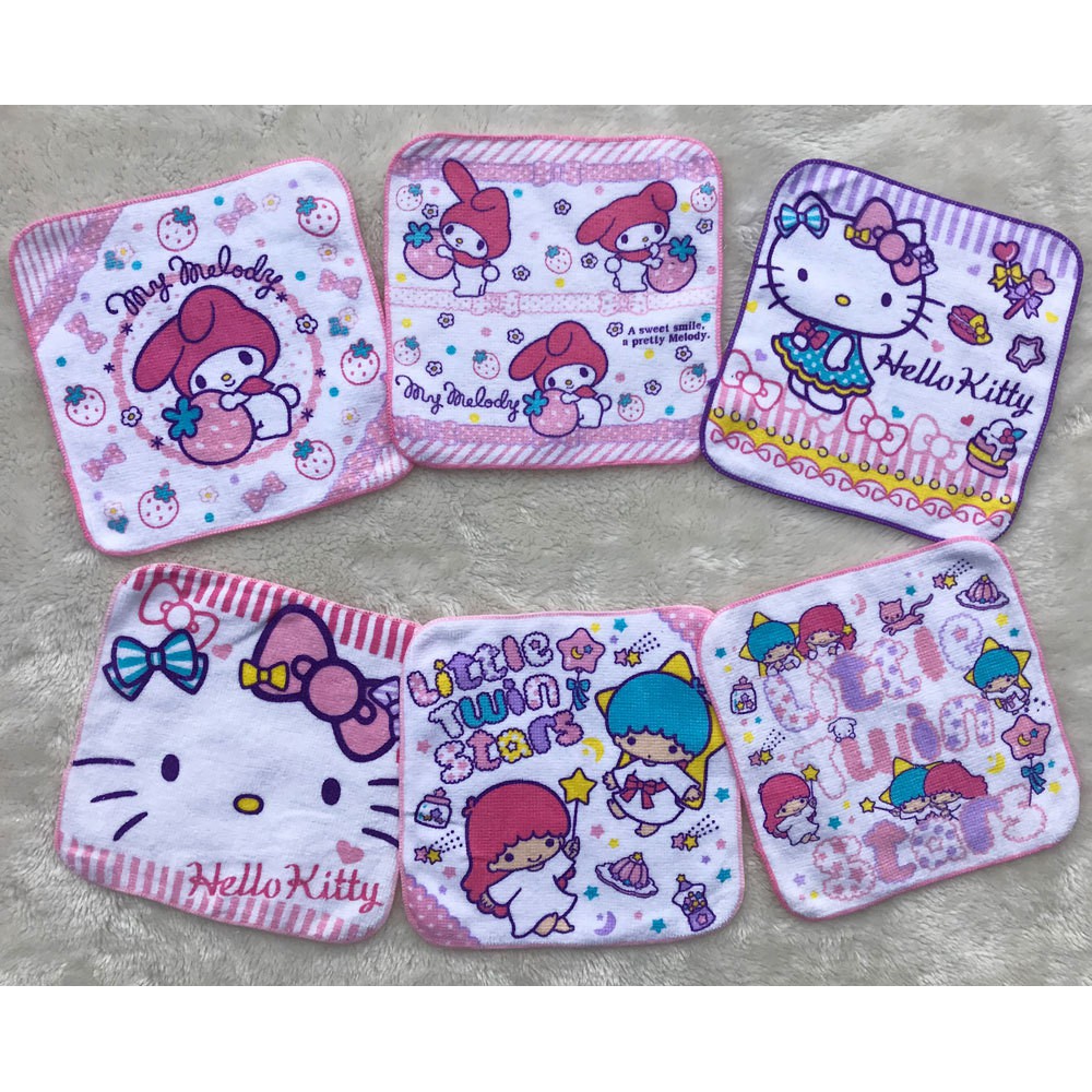 Khăn lau mặt 20x20cm họa tiết hoạt hình đáng yêu