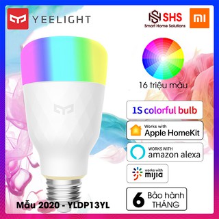 Bóng đèn thông minh Xiaomi Yeelight 1S RGB 16tr màu (2020), BH 6 tháng, tiết kiệm 85% điện, 8.5W, YLDP13YL, SHS Vietnam
