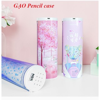 SẴN HÀNG-Hộp bút hình trụ đa năng CÓ MẬT KHẨU hiện đại mẫu có quicksand (MÃ GPC01)