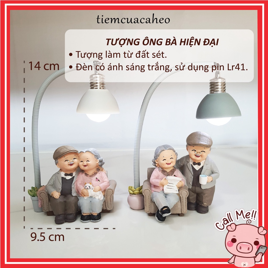 Bộ Sưu Tập Đèn Ngủ Led Ông Bà Giá Đầu Bạc Răng Long Cute Hot Trend
