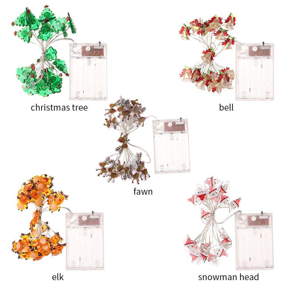GOGOUP 2m Dây Đèn LED 20 Bóng Trang Trí Cây Thông Noel