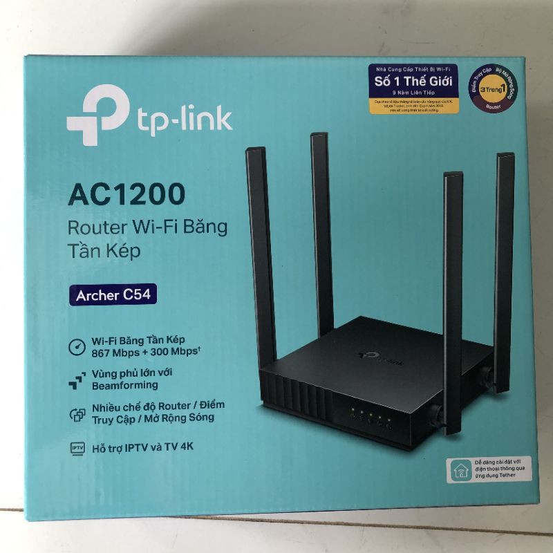 Router wifi băng tần kép AC 1200Mbps Archer C54 - Hãng phân phối chính thức | WebRaoVat - webraovat.net.vn