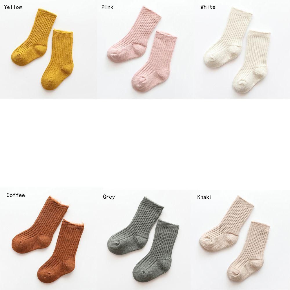 MIHAN1 Tất Cotton Mềm Mại Xinh Xắn Cho Bé Tập Đi