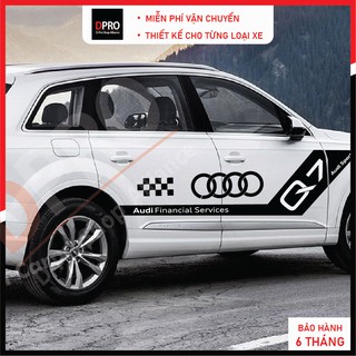 Tem xe Audi Q7 phong cách thể thao-decal Audi Q7-Tem xe ô tô giá rẻ
