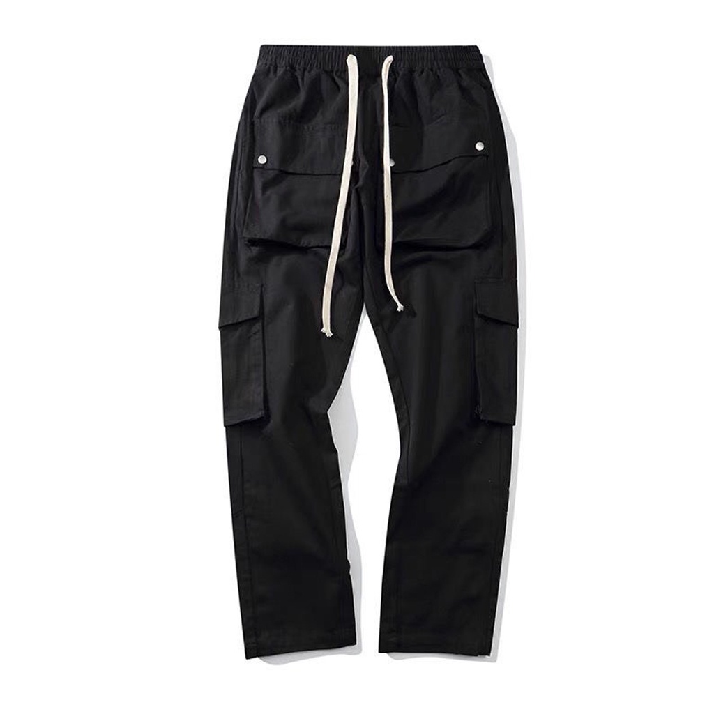 Quần Buttons Pants Ống Rộng Kaki Nam 3 Cúc bấm, Cargo Pants Phong cách streat wear Cực Chất