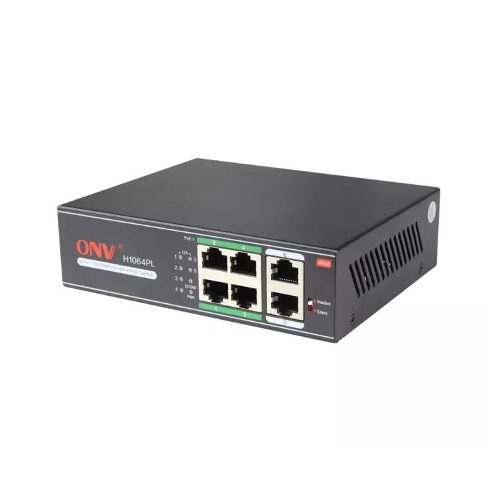 [Hàng Chính Hãng] Switch PoE 4 port - 2 Cổng Uplink Hàng chính hãng ONV SANTO