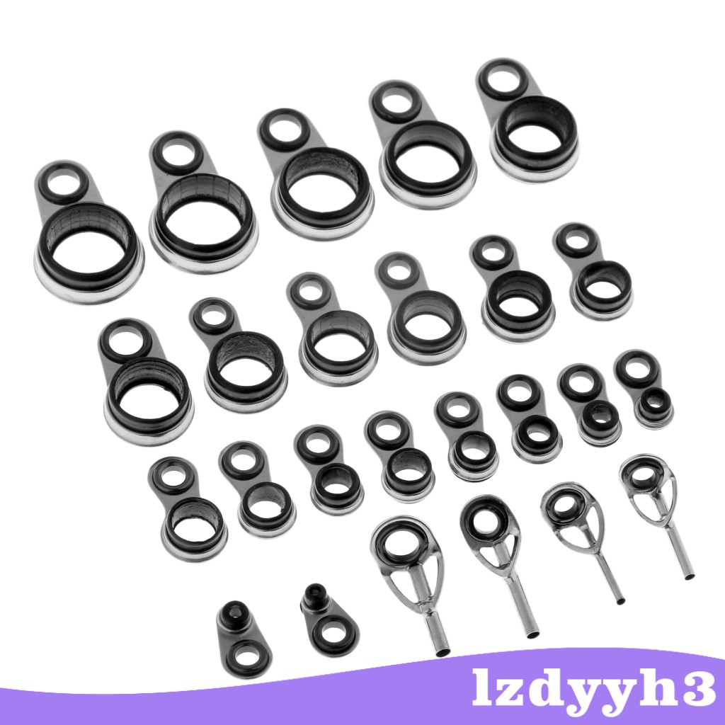 Bộ 25 Vòng Dẫn Cần Câu Cá 1.0-10mm
