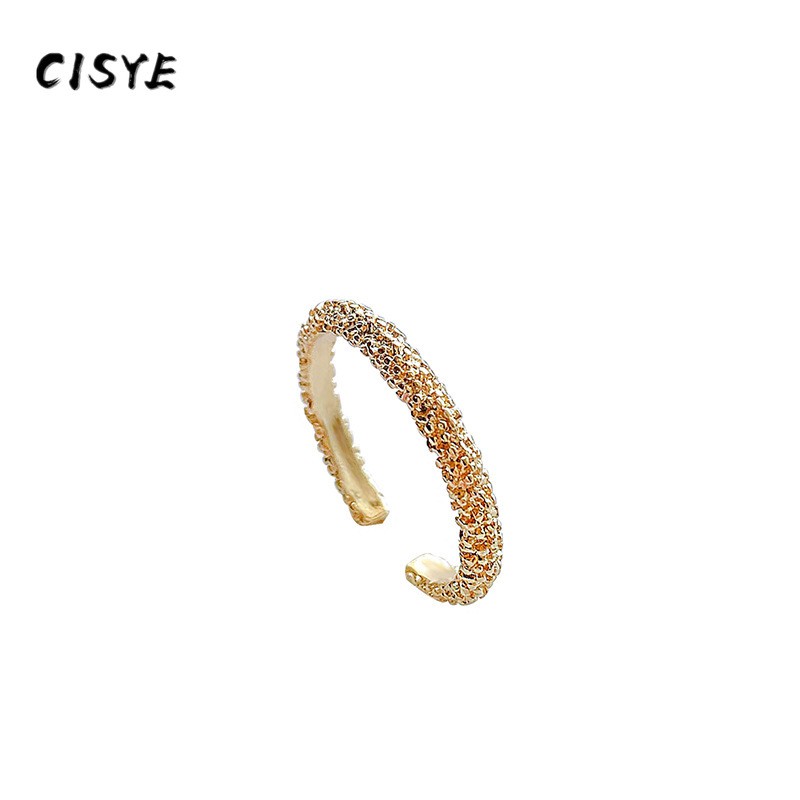 Nhẫn đeo tay mặt nhám thiết kế đơn giản phong cách Hàn Quốc thời trang cho nữ