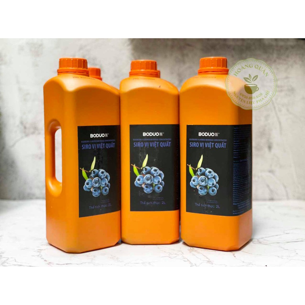 Siro Boduo các vị Dâu, Mật Ong Đào, Việt Quất, Táo Xanh