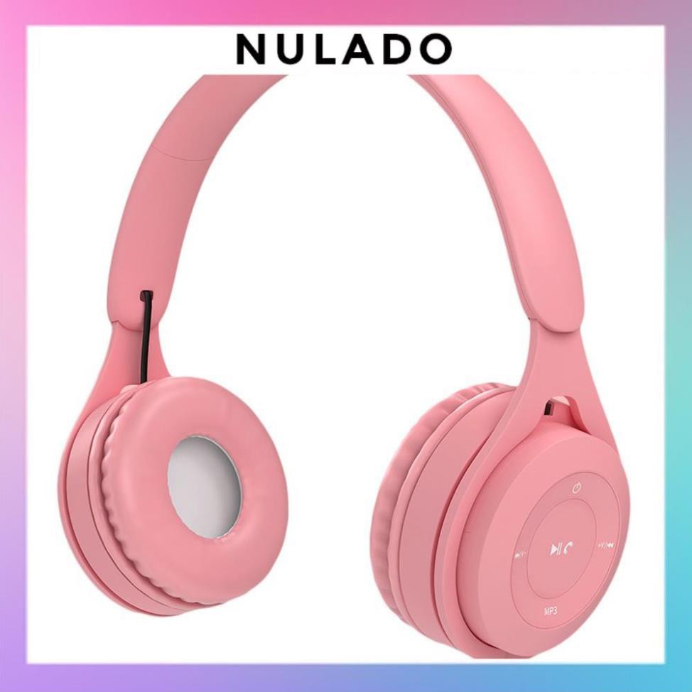 Tai Nghe Bluetooth 5.0 Chụp Tai có micro Headphone không dây thời trang màu sắc Y08 NULADO