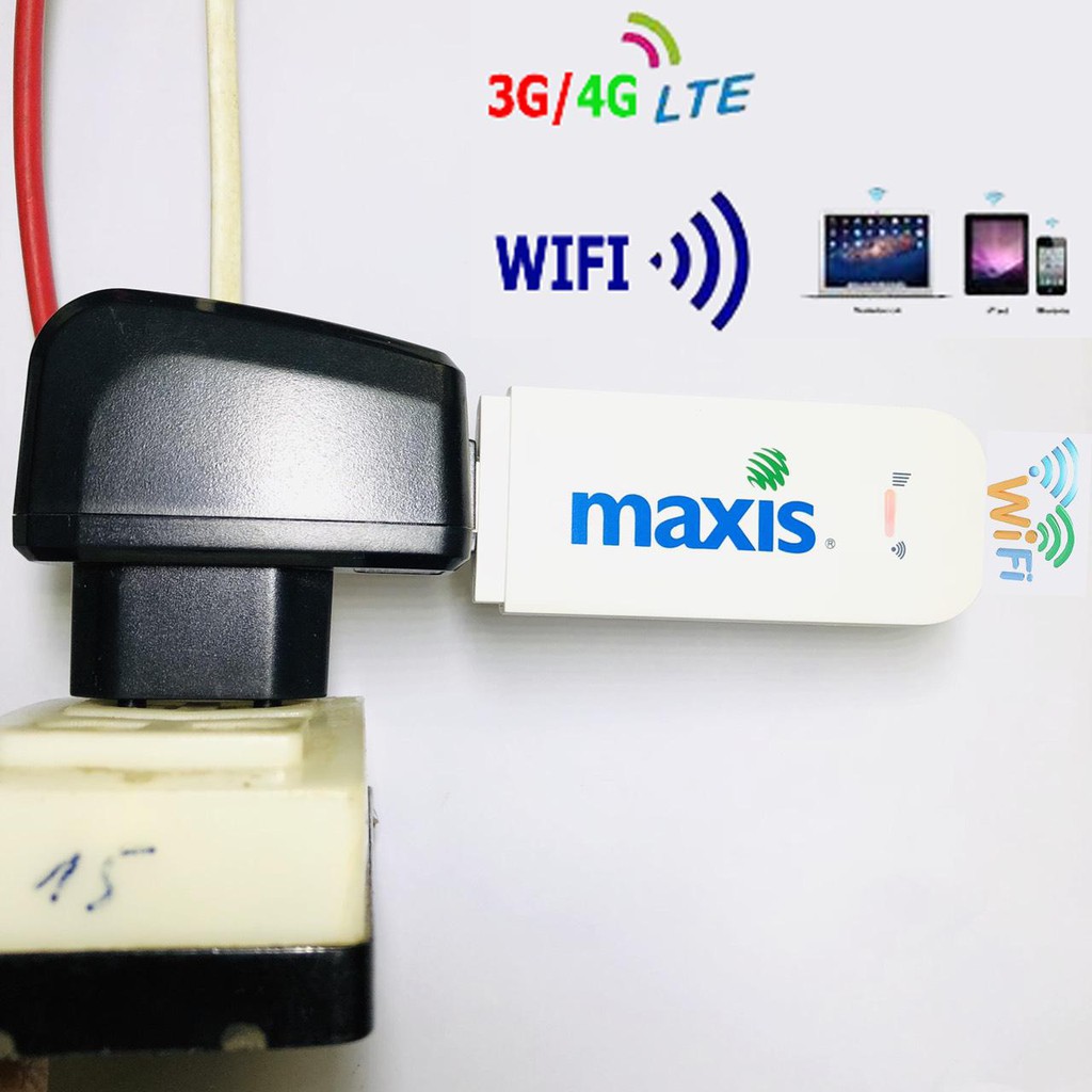 USB 4G Dcom 4G Maxis MF94 Tích Hợp Phát Wifi Tốc Độ Cao 15 thiết bị