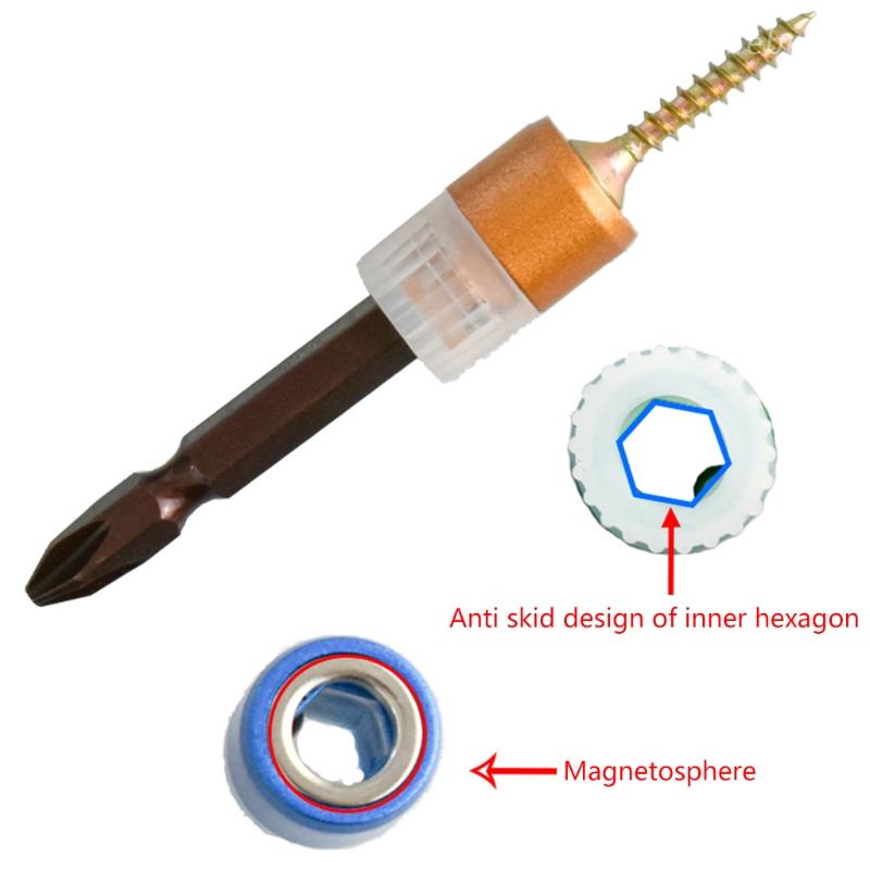 Vòng từ tính 1/4" 6.35mm bằng kim loại thông dụng cho tua vít điện