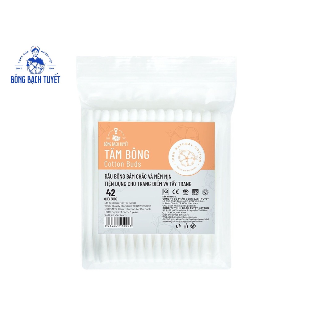 Tăm bông ngoáy tai người lớn, trẻ em Bông Bạch tuyết chính hãng