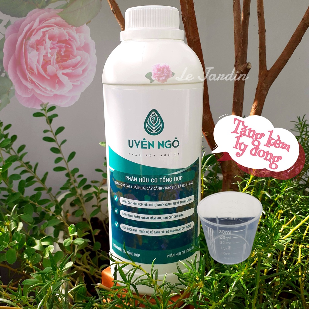 Phân hữu cơ tổng hợp ủ humic dùng kích mầm hoa chai 1L