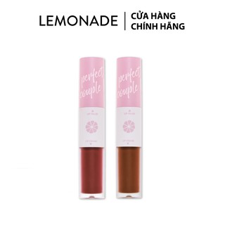 Combo 2 Son kem lì Lemonade Perfect Couple Lip (vỏ hồng) 7.5gx2