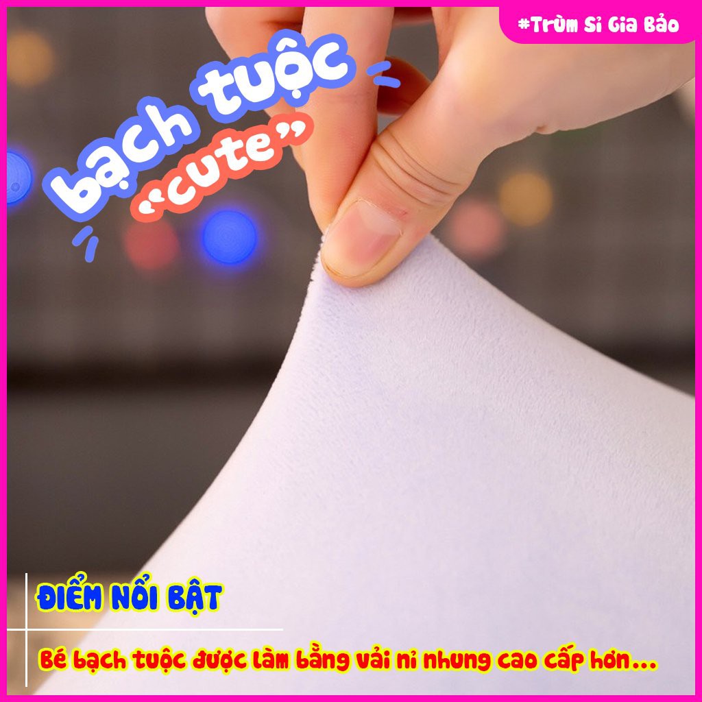 Bạch tuộc cảm xúc size lớn khổng lồ 2 mặt , thú bông bạch tuột size to chất nhung Hàn Quốc vải co giãn 4 chiều