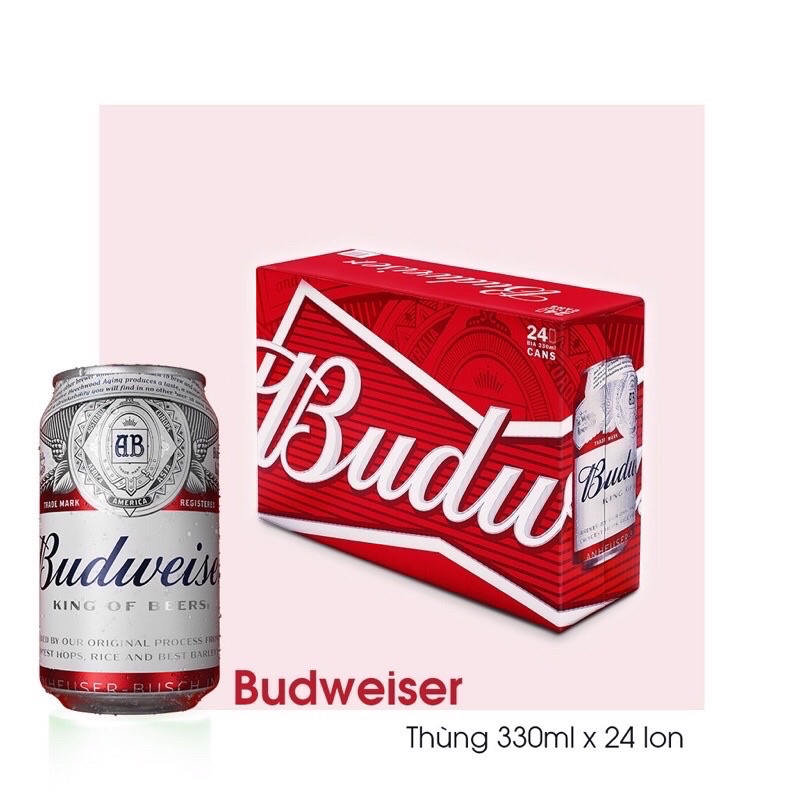 Bia Budwweiser thùng 24 Lon