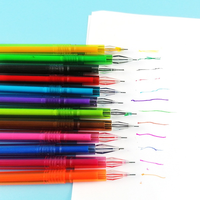 Bút Mực Gel Ngòi 0 35mm Khô Nhanh Đính Kim Cương Sáng Tạo Cho Bé Gái