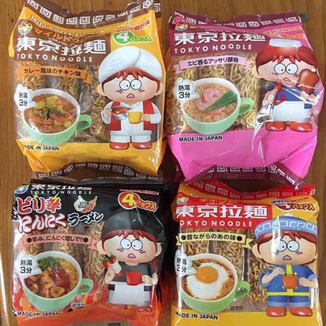 Mì ăn liền Tokyo Nhật cho bé từ 1 tuổi bịch 4 gói nhỏ