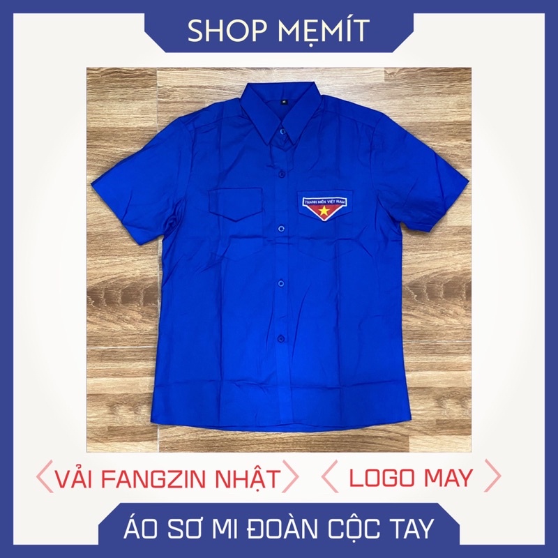 HOẢ TỐC 2H-Áo Đoàn sơ mi TNVN form chuẩn mua 01 áo tặng 01 cavat