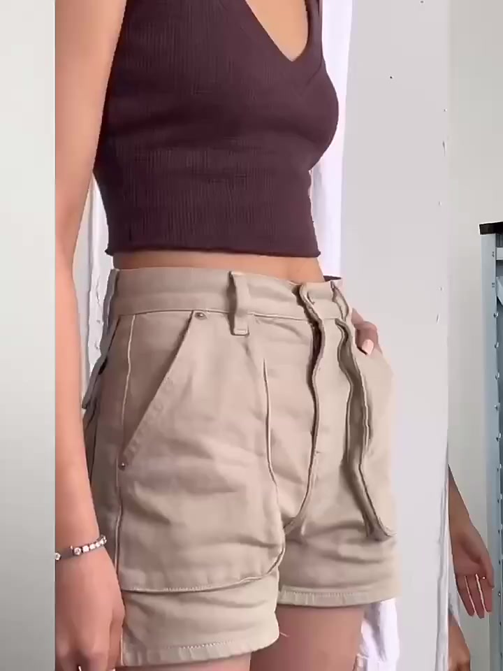 Quần Short Denim Cạp Cao Ống Rộng Phong Cách Cá Tính Thời Trang Nữ Phù Hợp Với Mọi Lứa Tuổi Q1421 | BigBuy360 - bigbuy360.vn