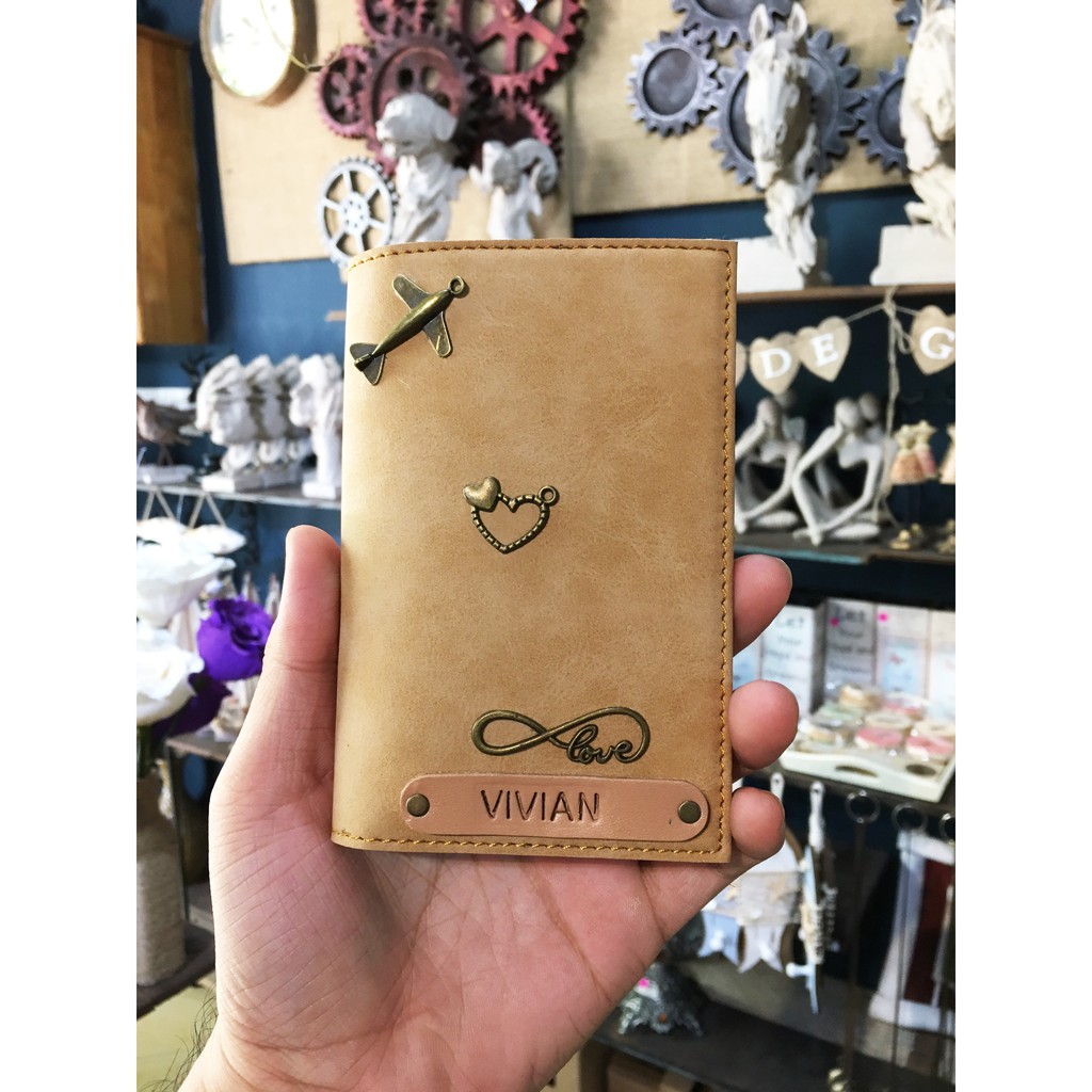 Ví Da Đựng Passport (Bọc Hộ Chiếu) Khắc Tên Theo Yêu Cầu | BigBuy360 - bigbuy360.vn