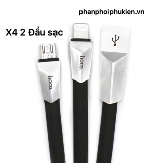 Cáp sạc  Hoco X4 2  Lightning - Micro