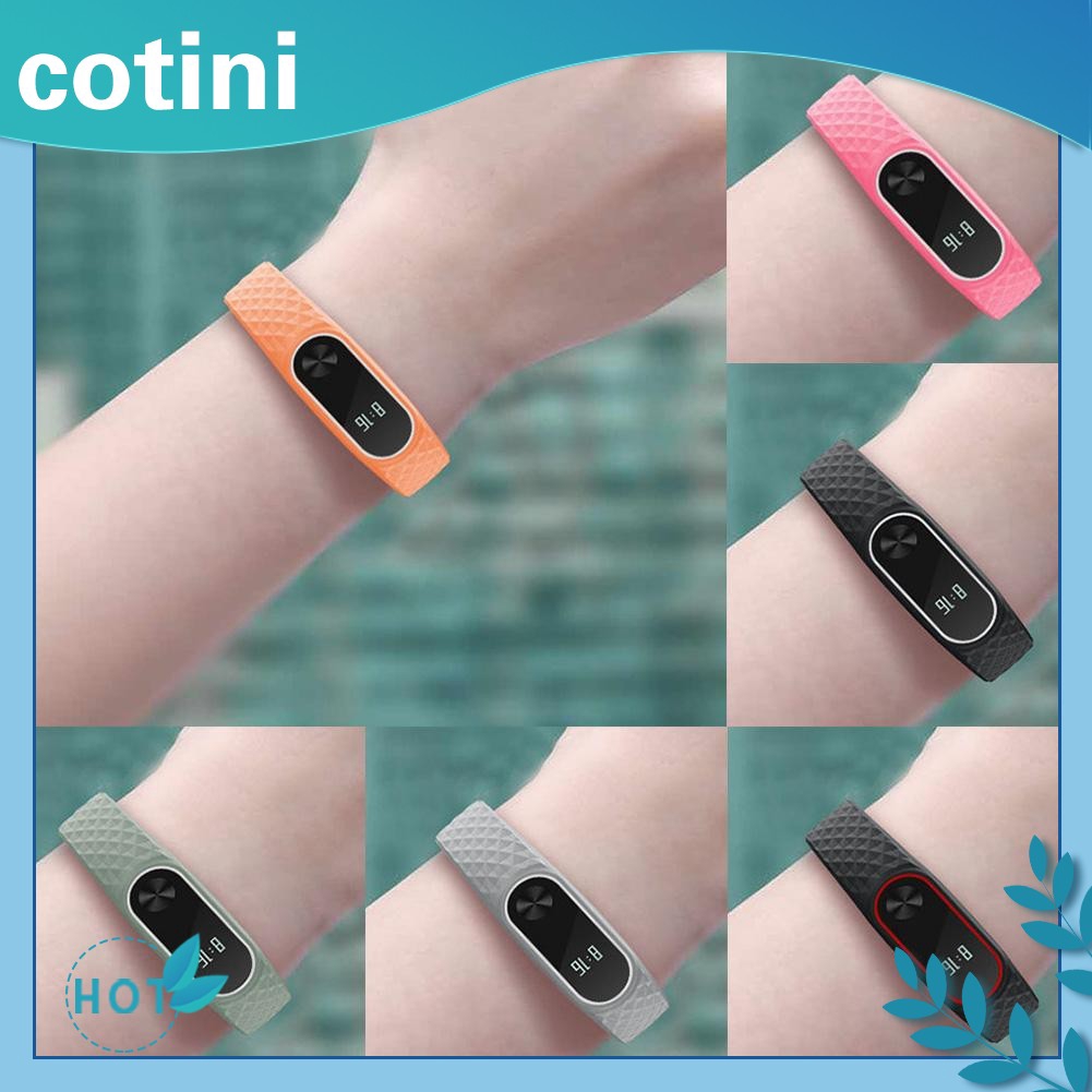 ♠♠Vòng đeo tay mềm bằng silicon TPU Dây đeo cổ tay Thay thế cho Xiaomi Mi Band 2