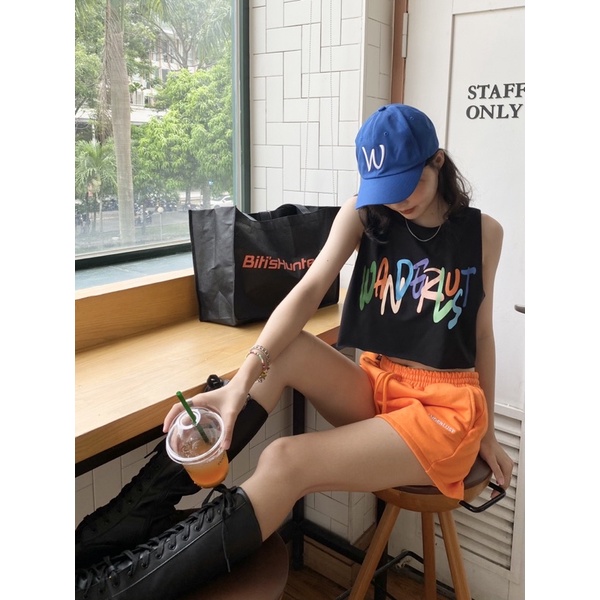 Áo Tanktop Rainbow màu đen